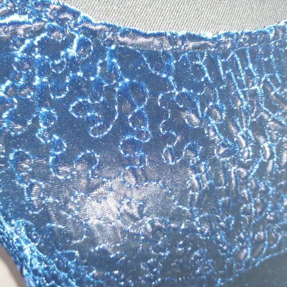 Robe de velour bleu navy taille 5, Scarlet - Picture 5 of 7